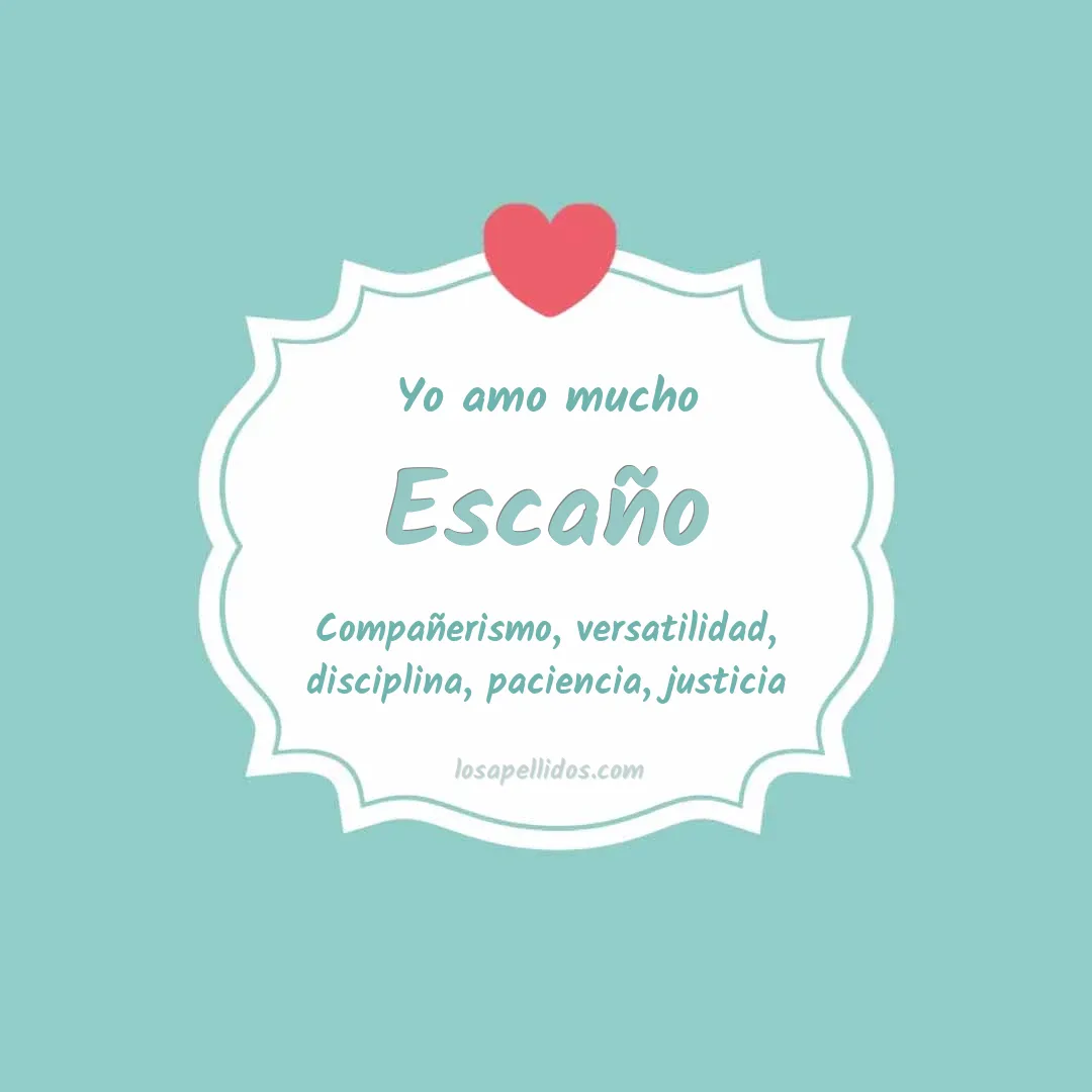 Yo amo mucho Escaño