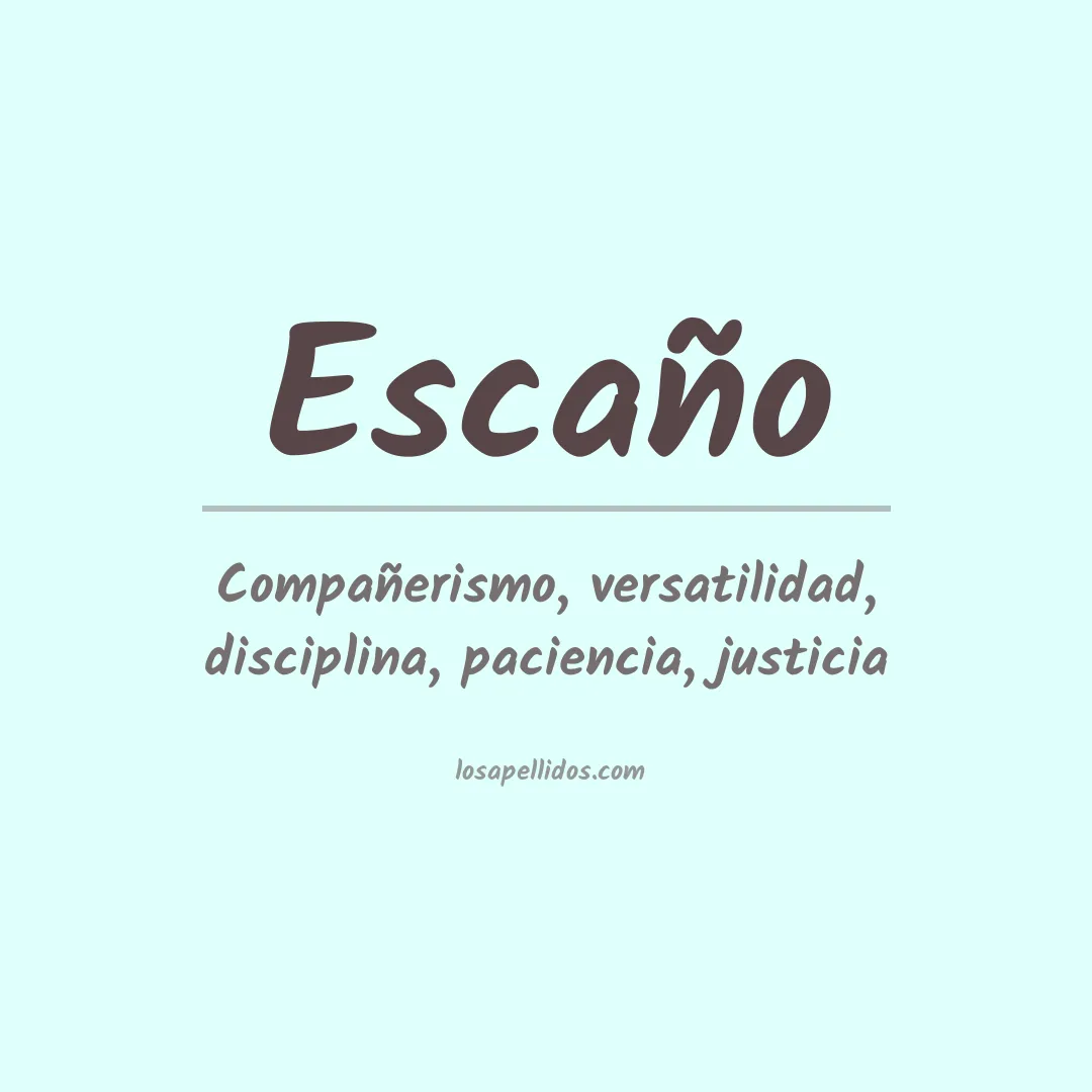 Apellido Escaño