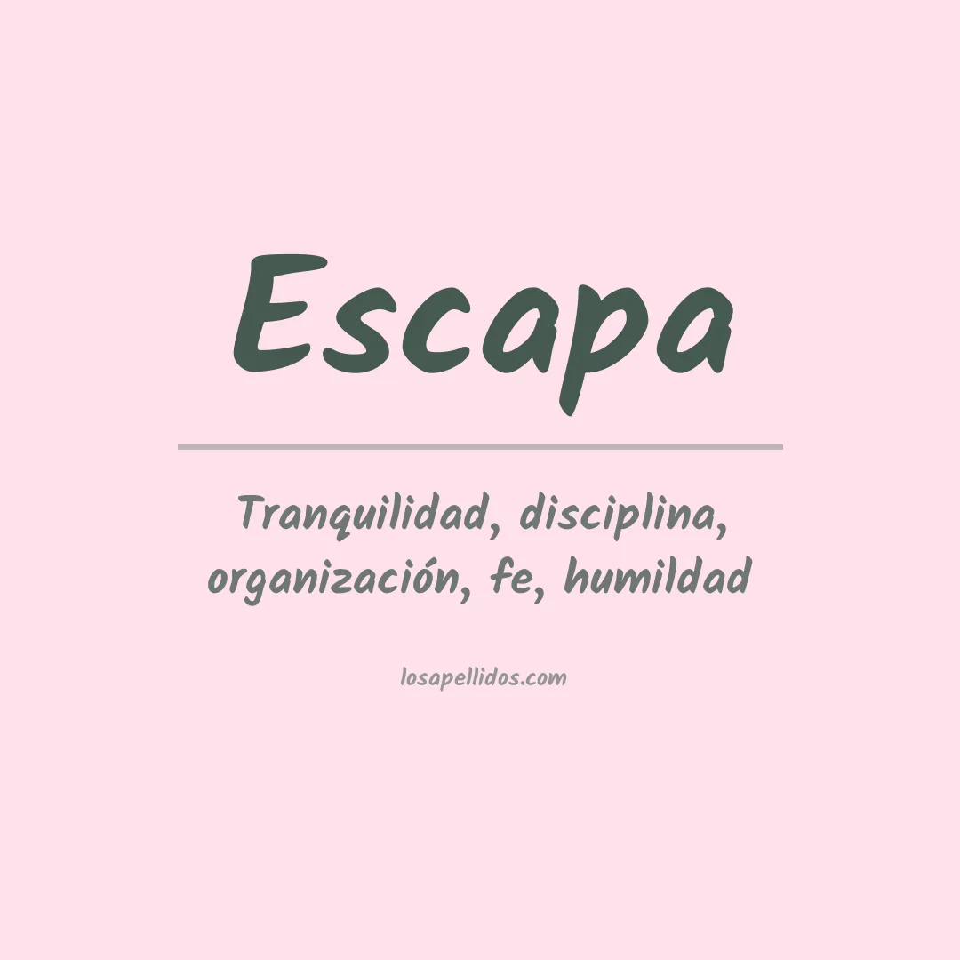 Apellido Escapa