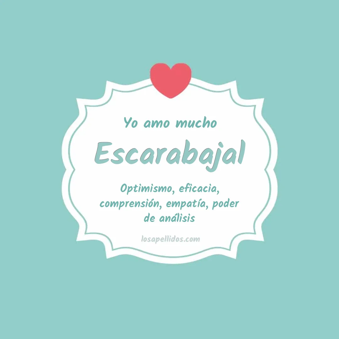 Yo amo mucho Escarabajal