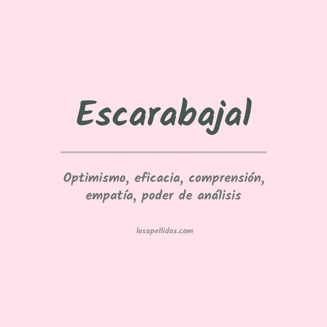 Apellido Escarabajal