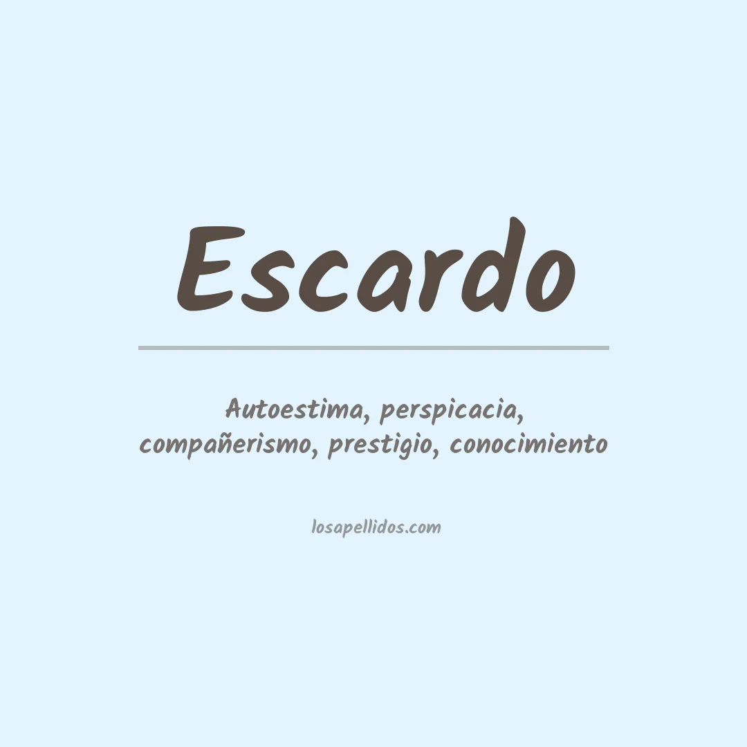 Apellido Escardo