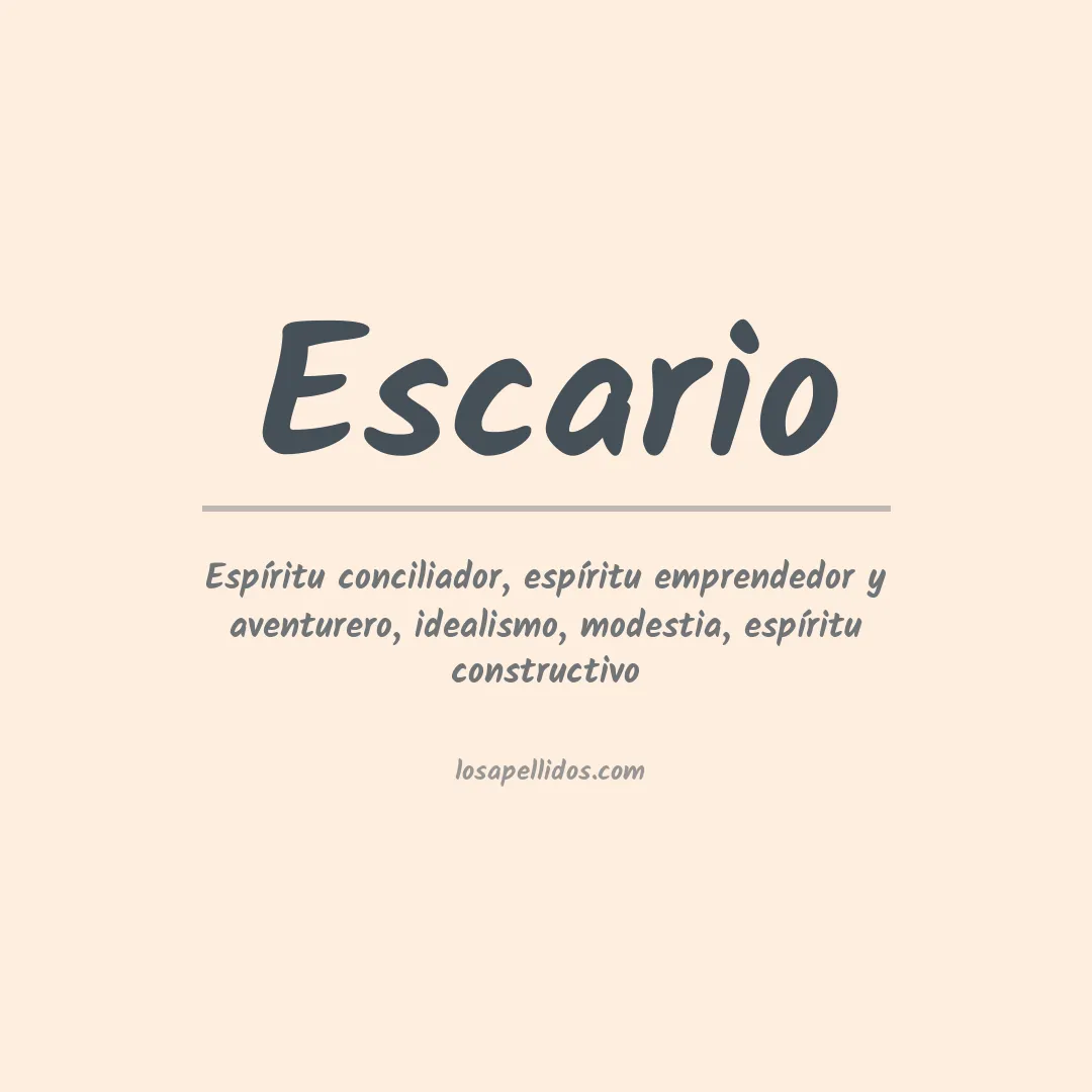 Apellido Escario