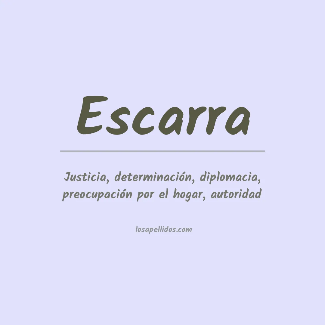 Apellido Escarra