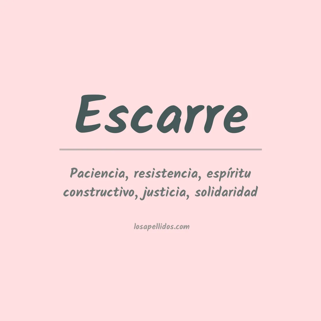 Apellido Escarre