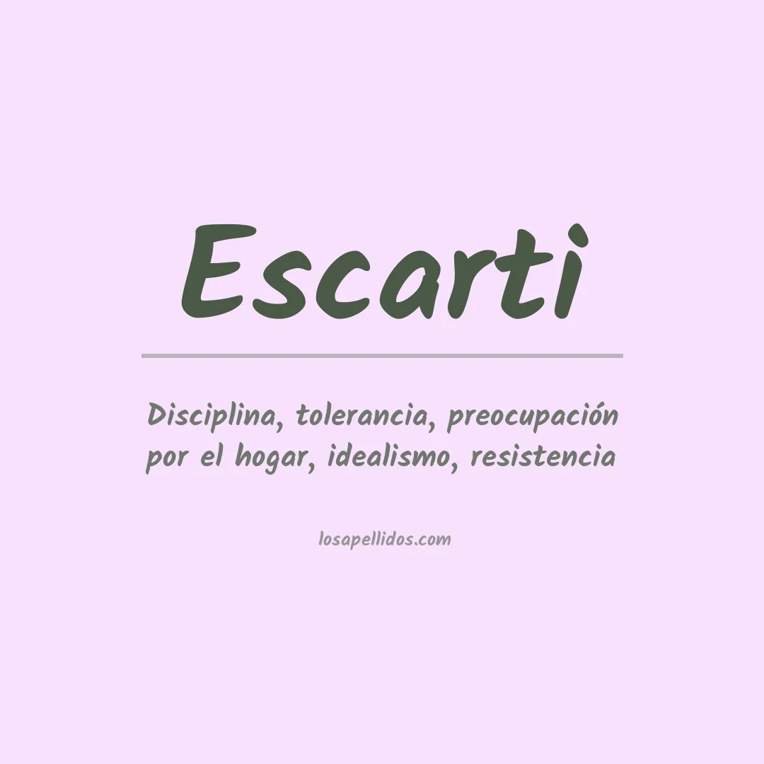Apellido Escarti