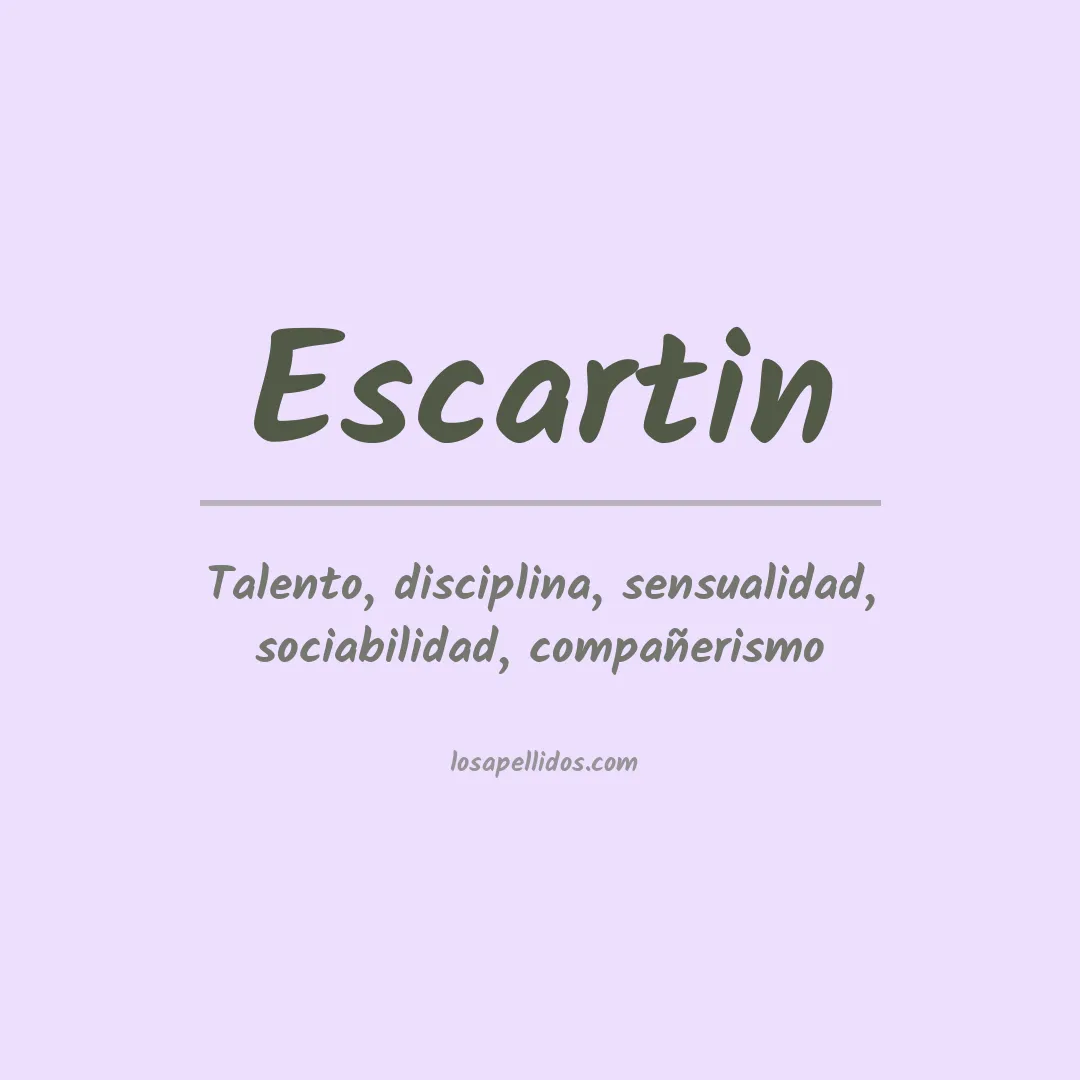 Apellido Escartin