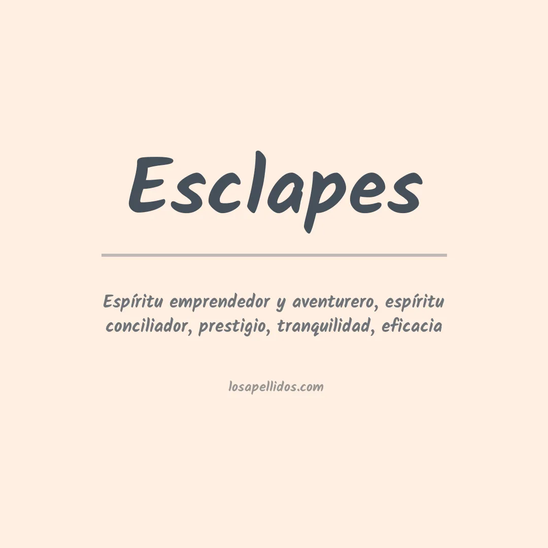 Apellido Esclapes