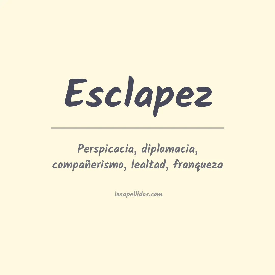 Apellido Esclapez