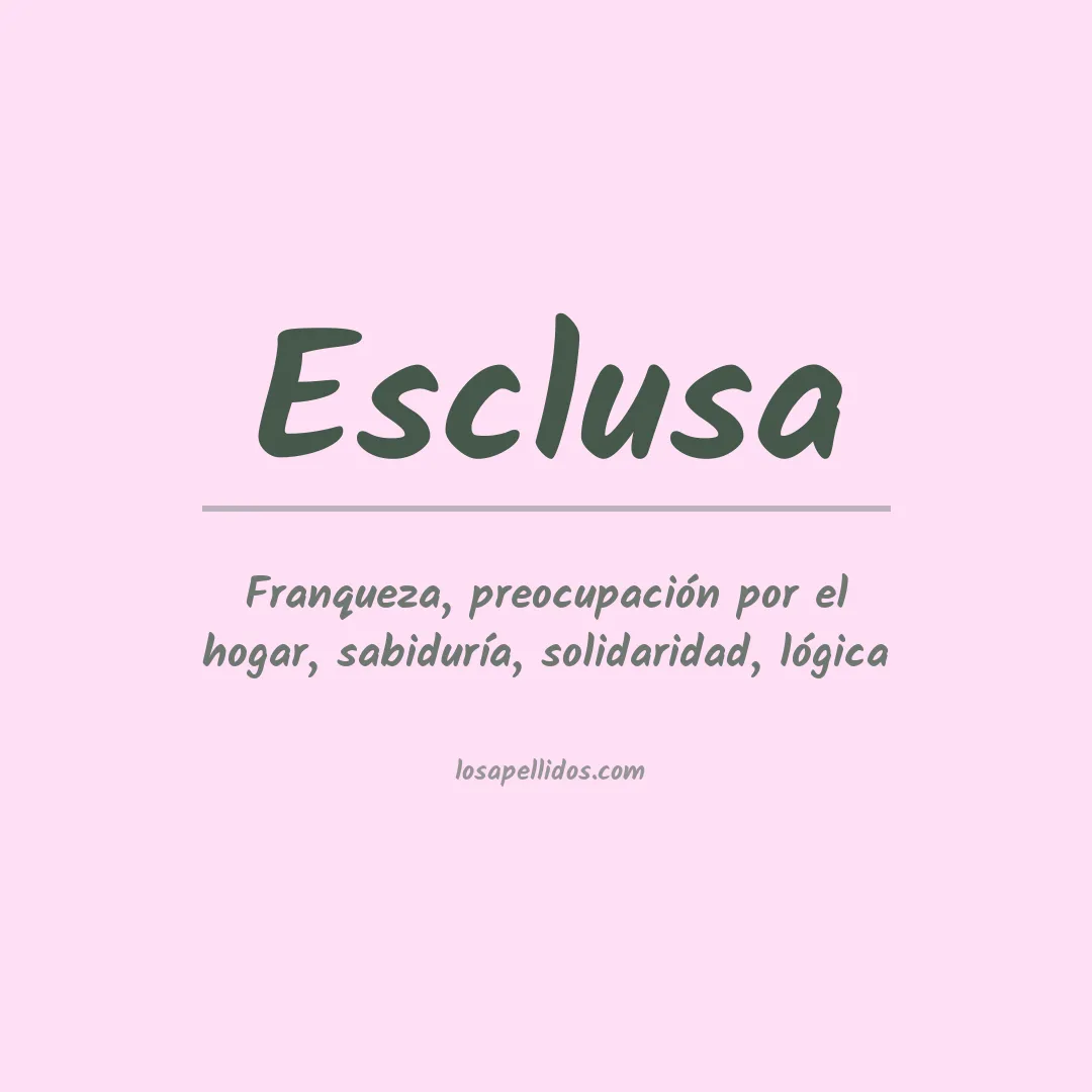 Apellido Esclusa