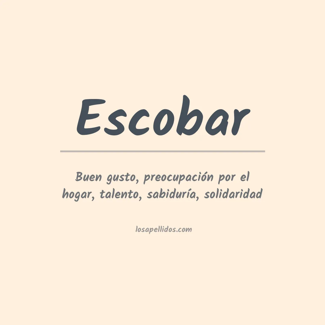Apellido Escobar