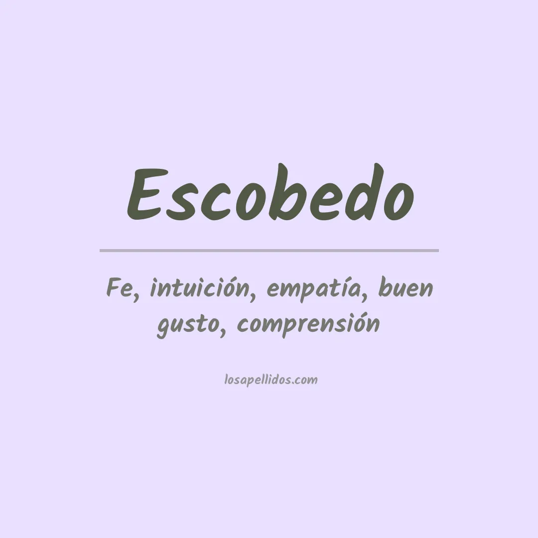 Apellido Escobedo