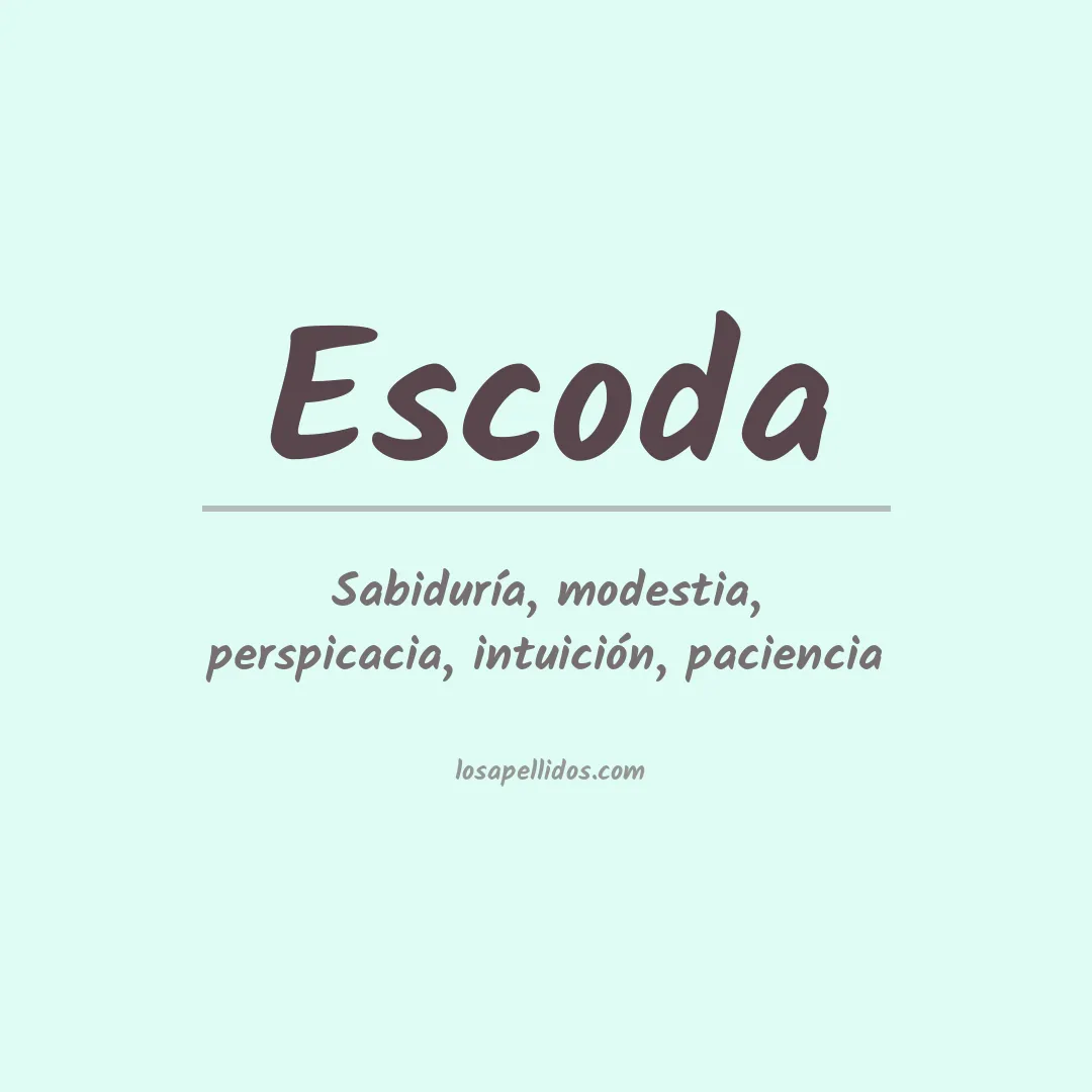 Apellido Escoda