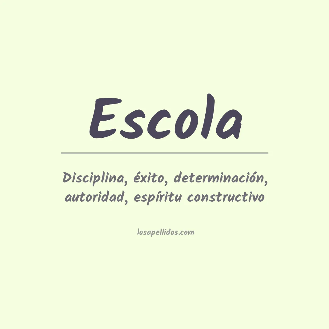 Apellido Escola