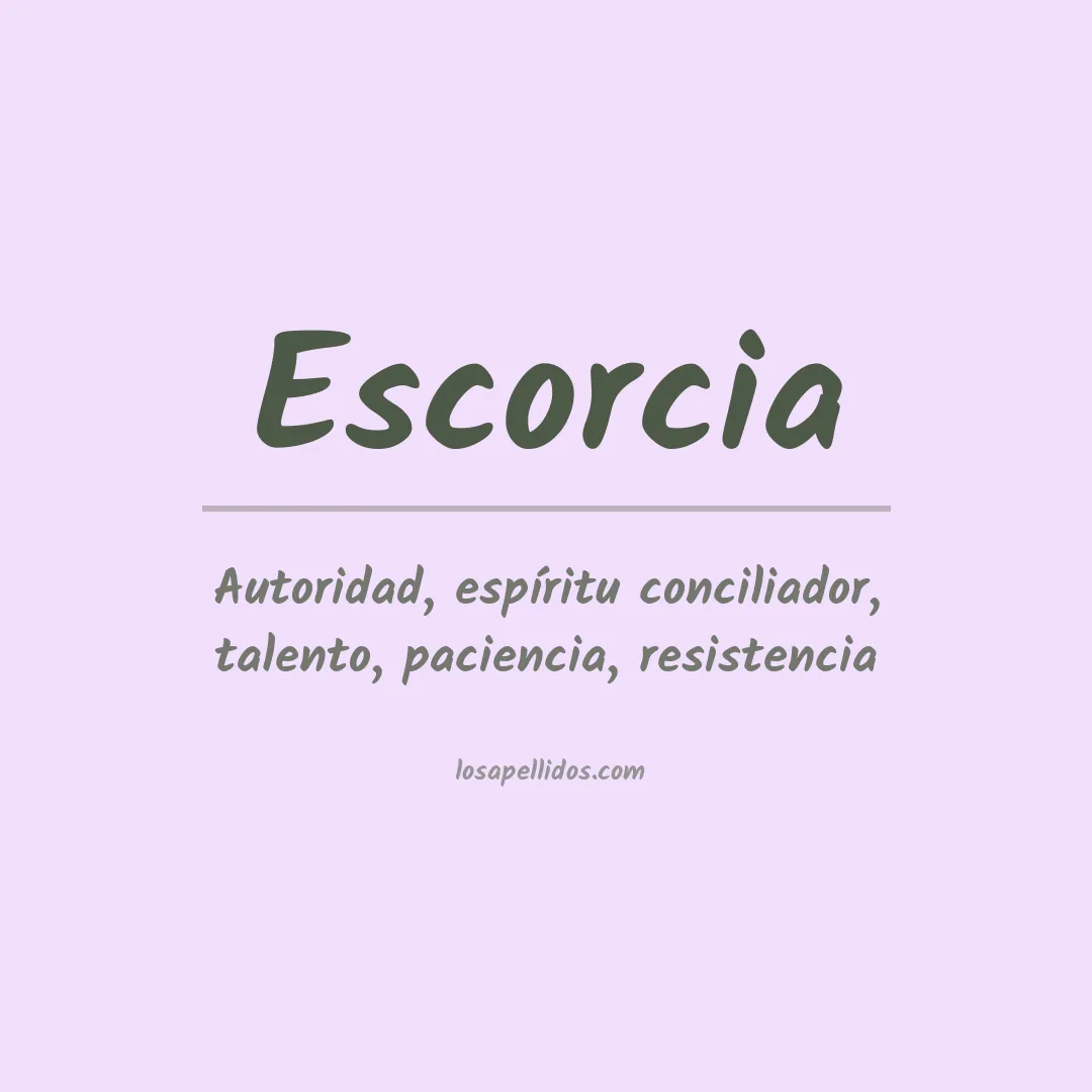 Apellido Escorcia