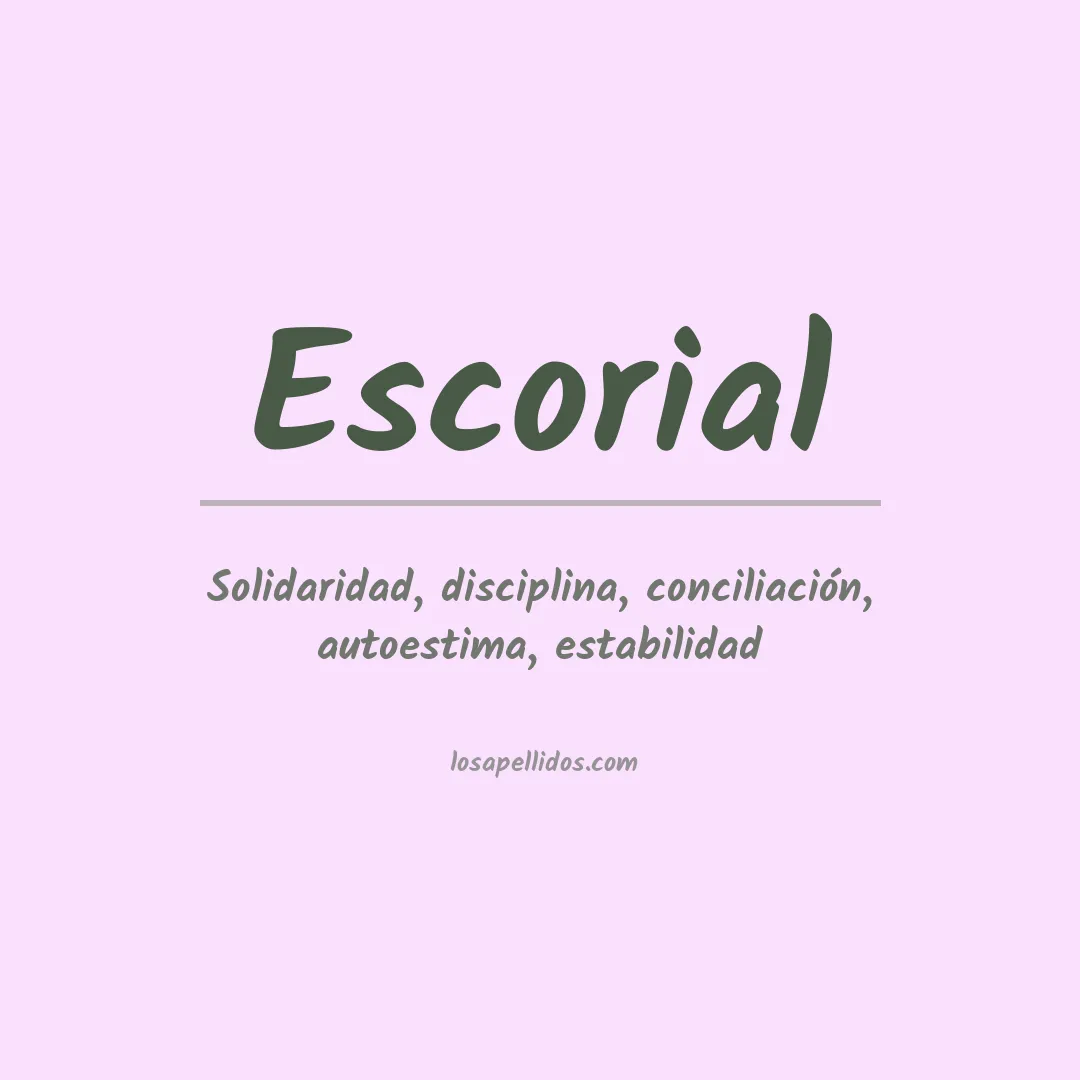 Apellido Escorial