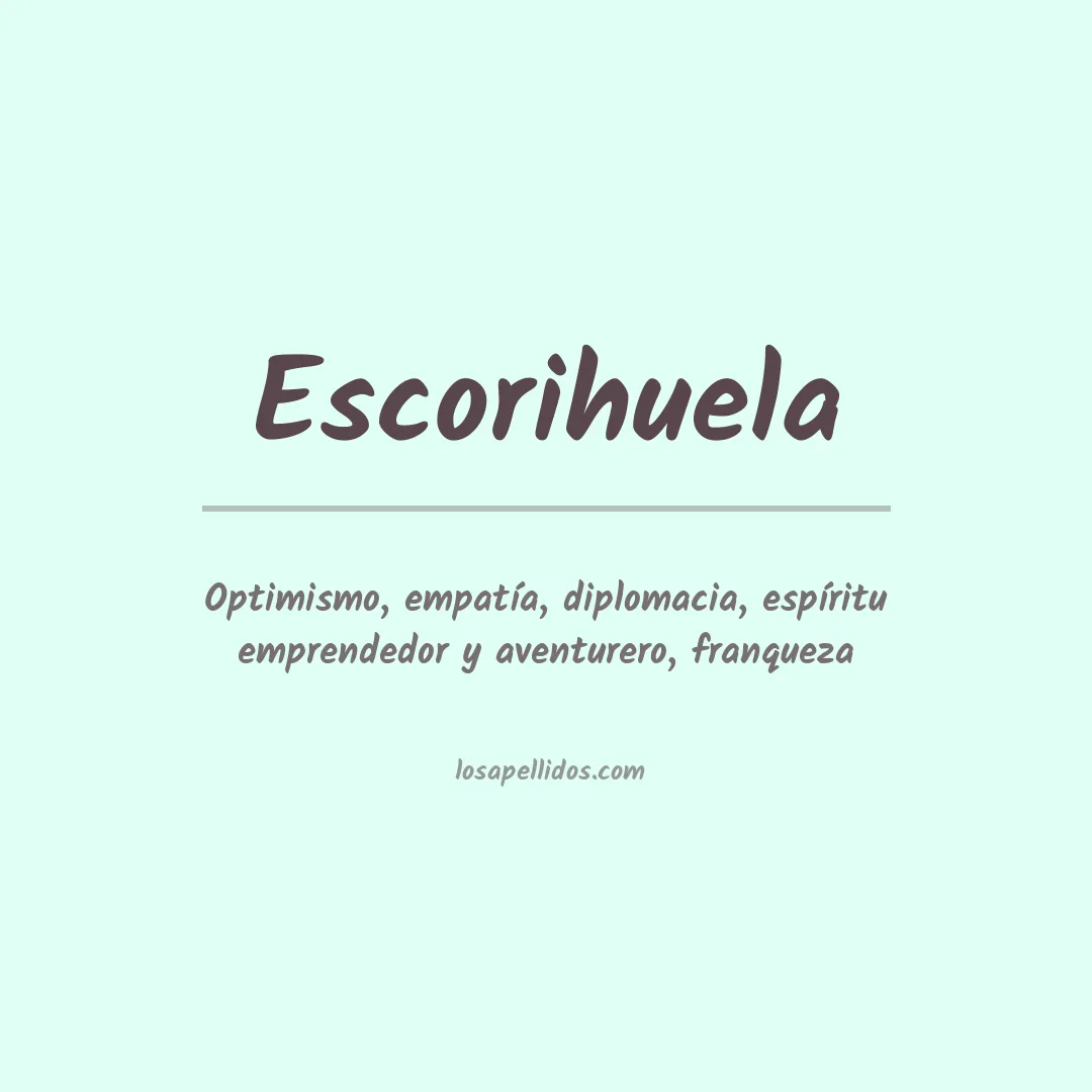 Apellido Escorihuela