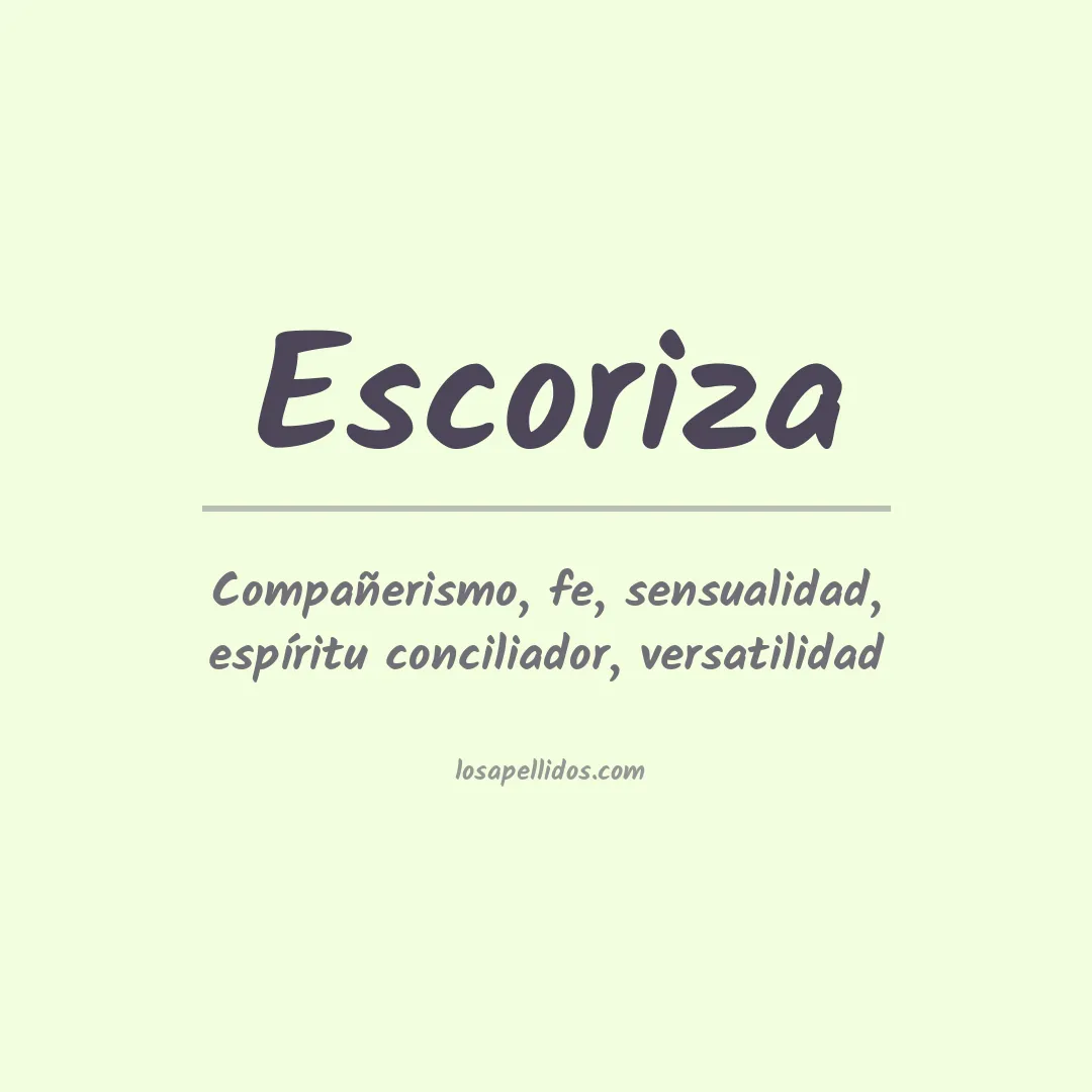 Apellido Escoriza