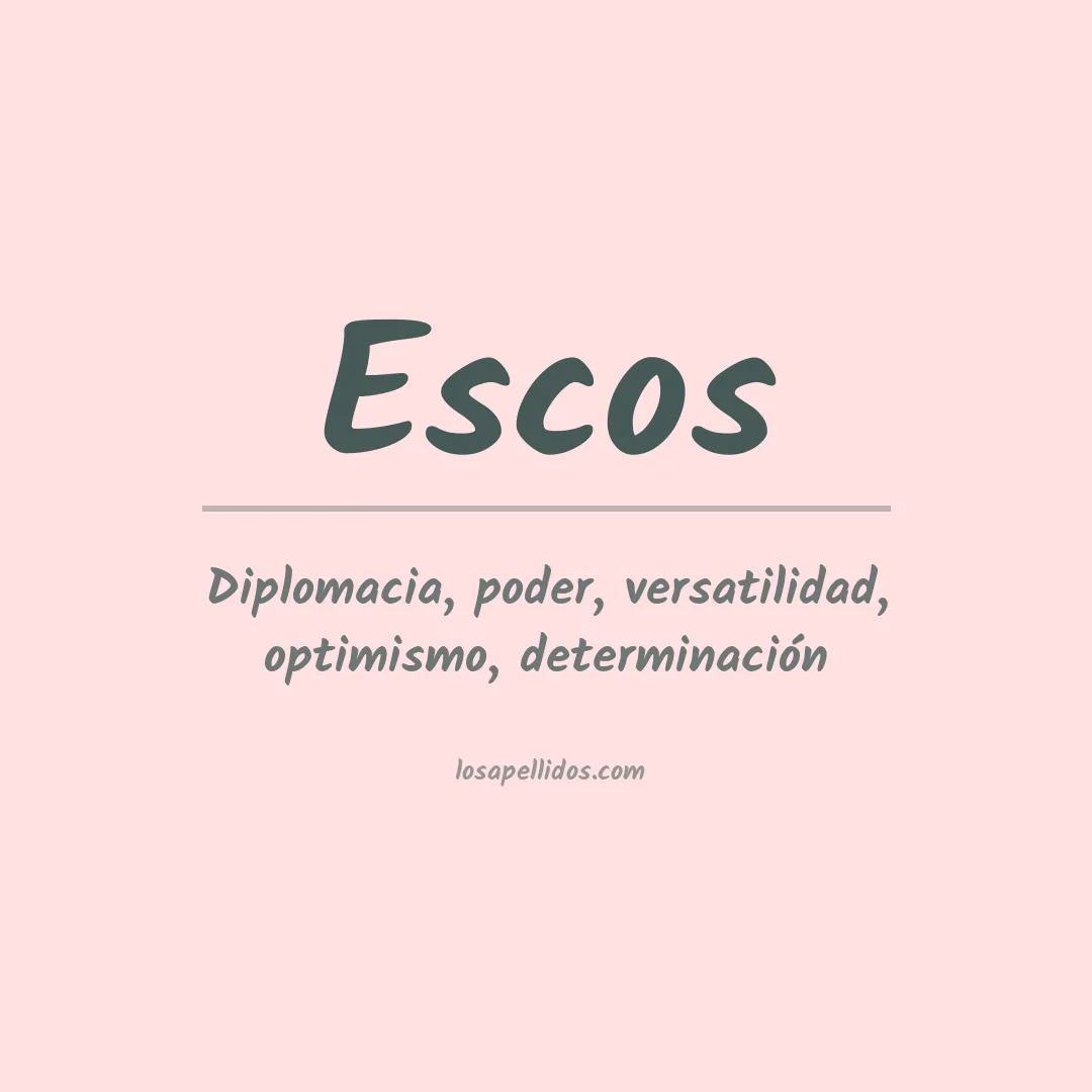 Apellido Escos