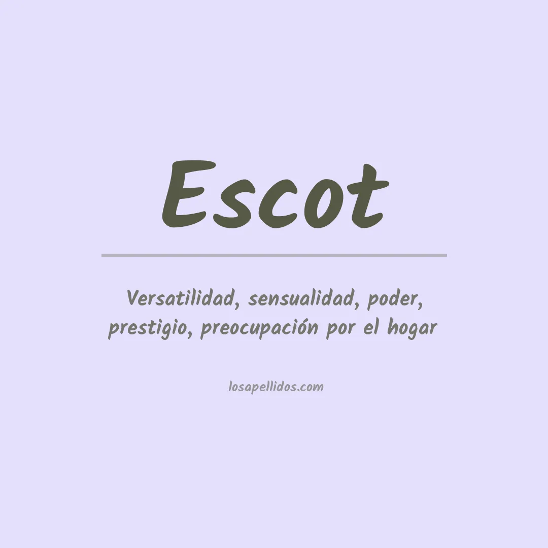 Apellido Escot