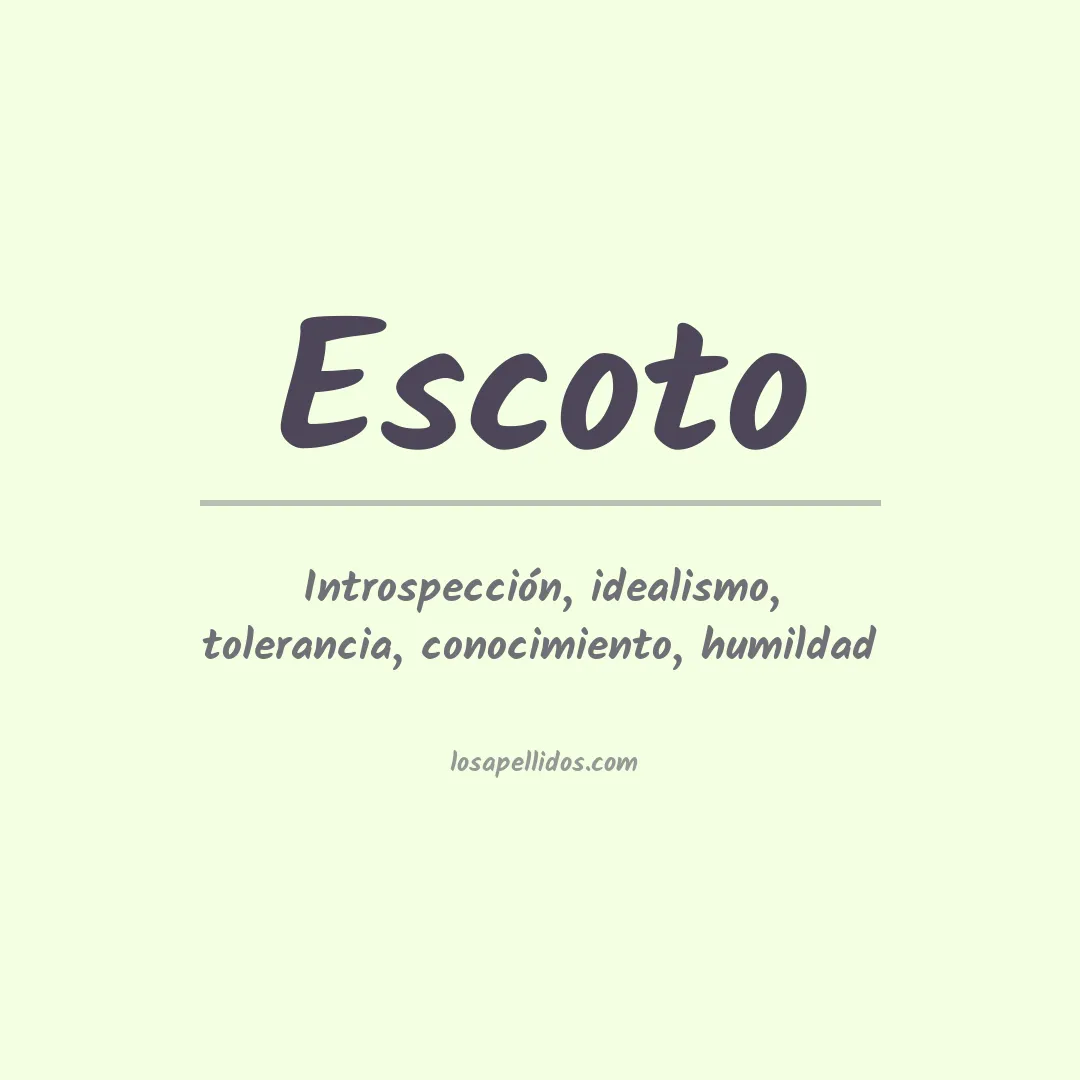 Apellido Escoto