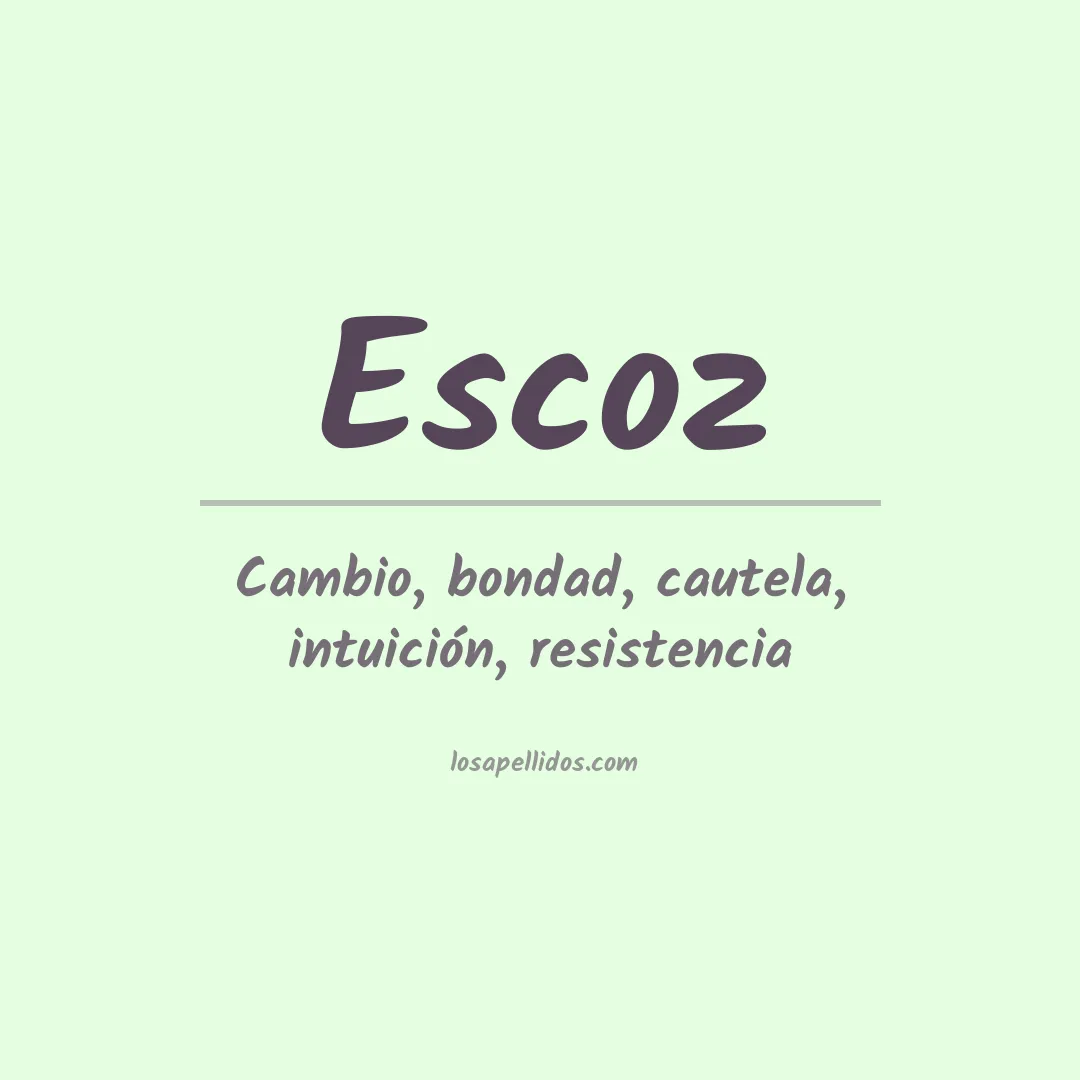 Apellido Escoz