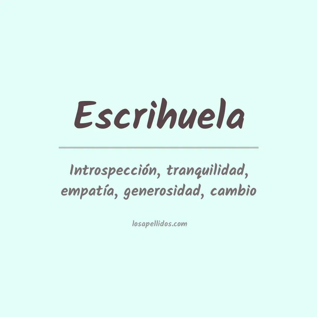 Apellido Escrihuela