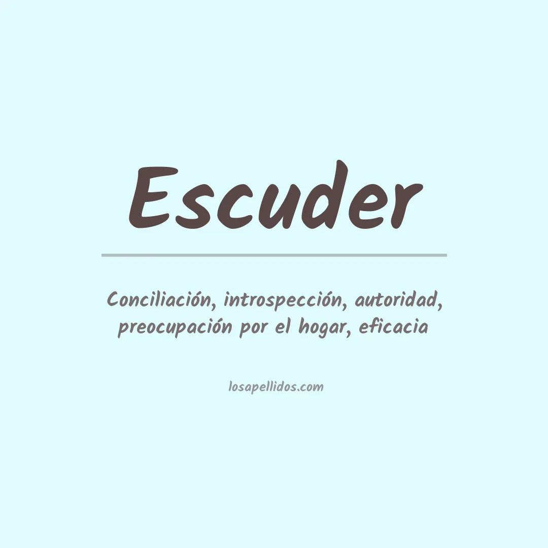 Apellido Escuder