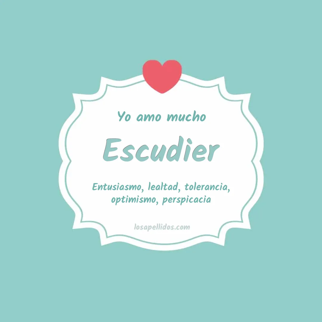 Yo amo mucho Escudier