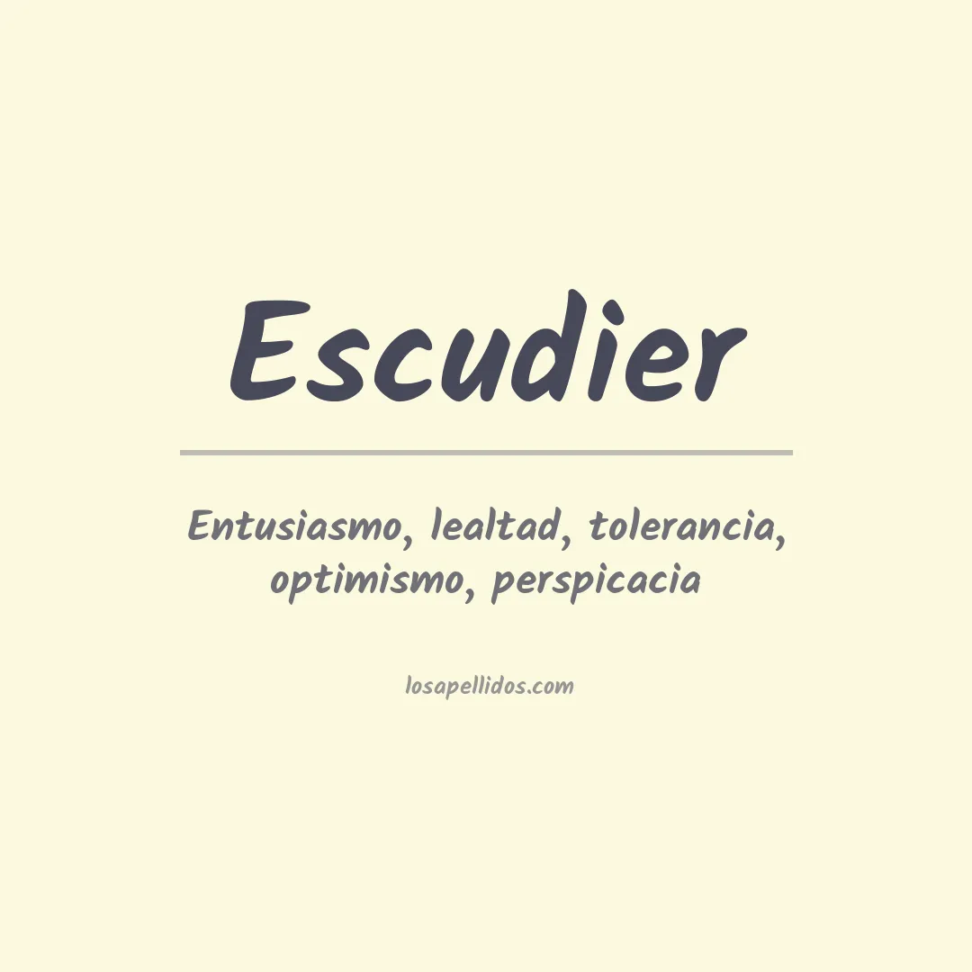 Apellido Escudier