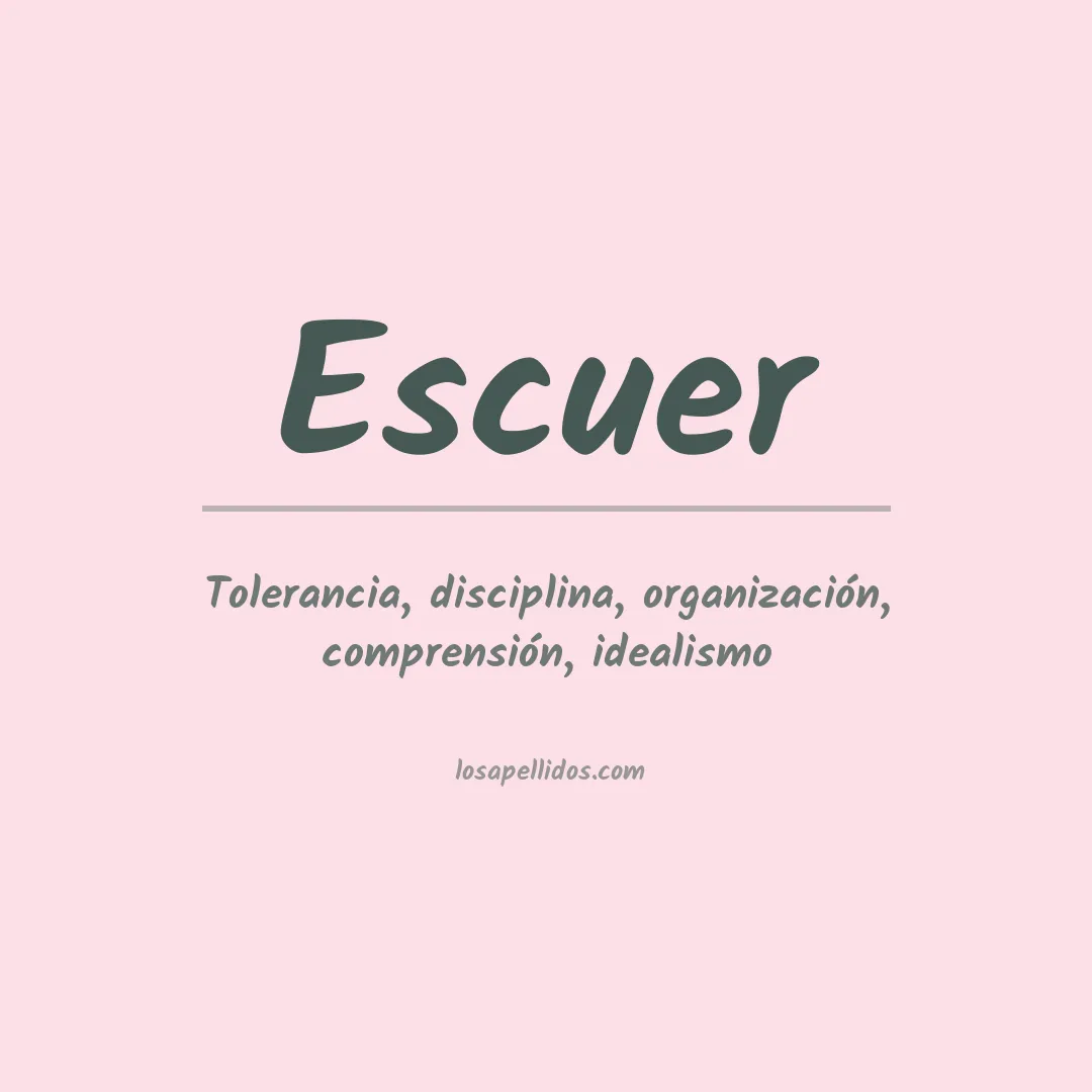 Apellido Escuer