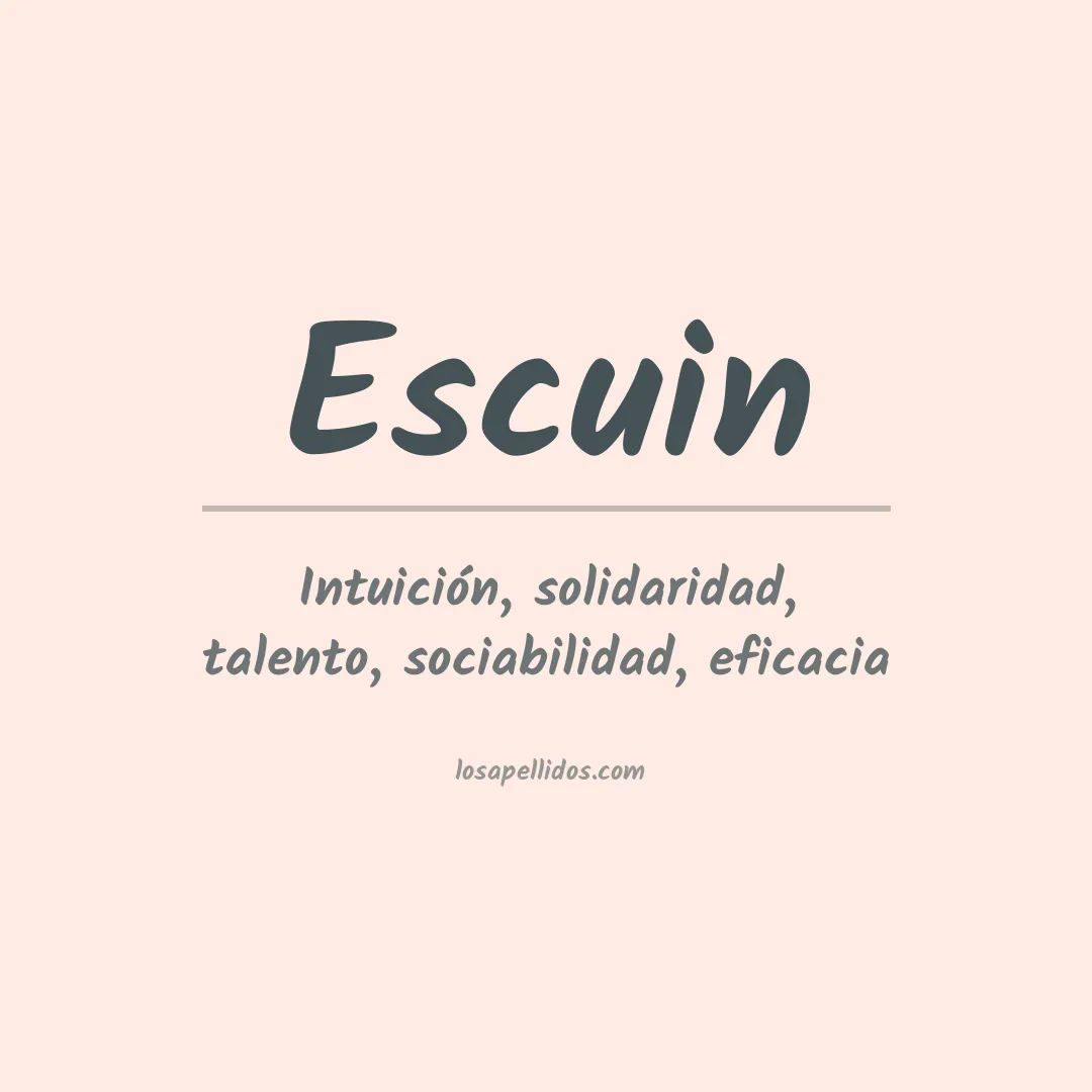 Apellido Escuin