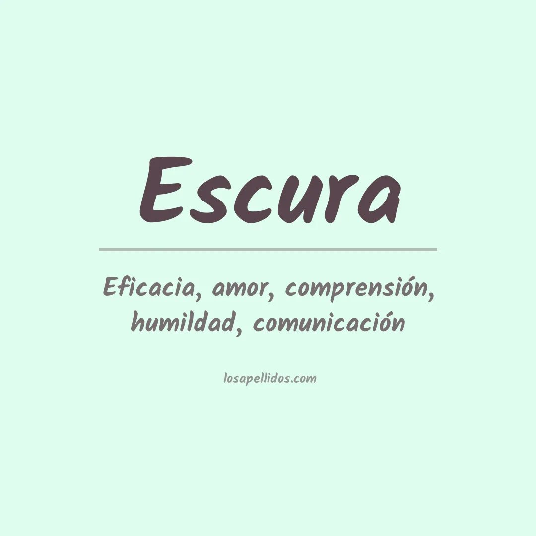 Apellido Escura