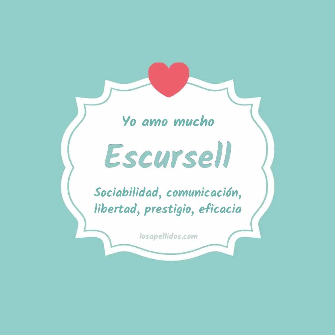 Yo amo mucho Escursell
