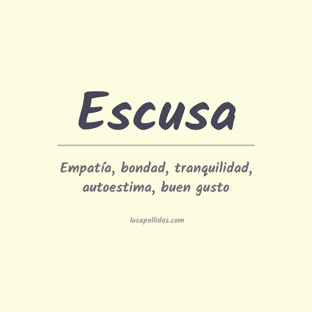 Apellido Escusa