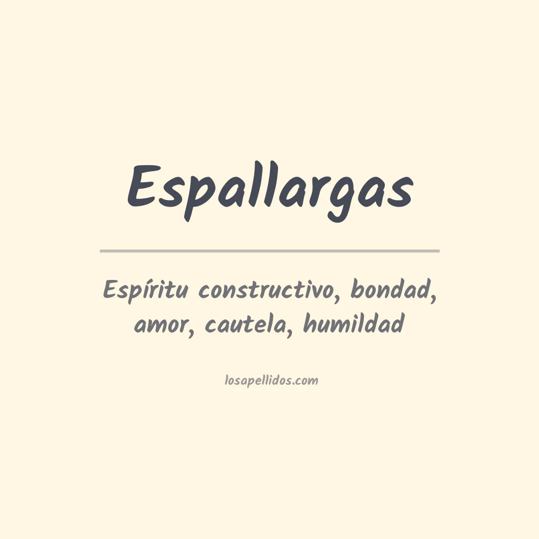 Apellido Espallargas