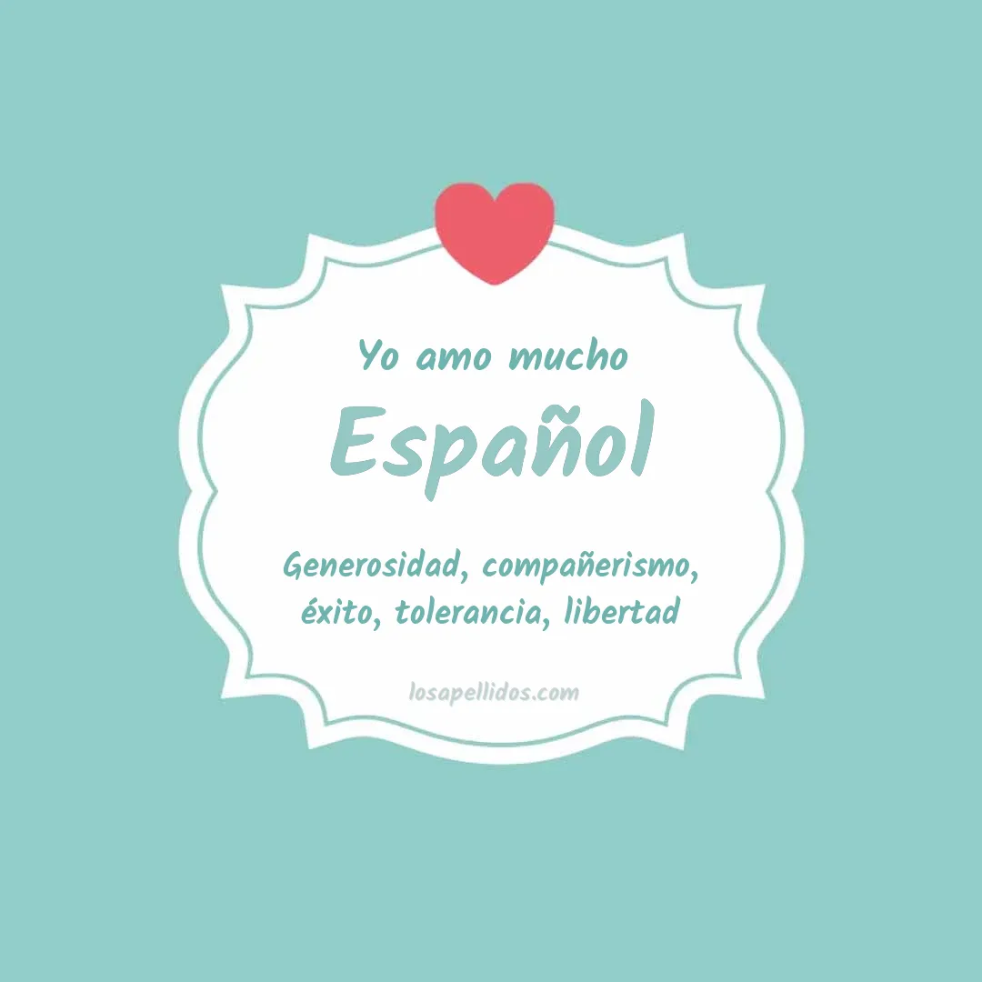Yo amo mucho Español