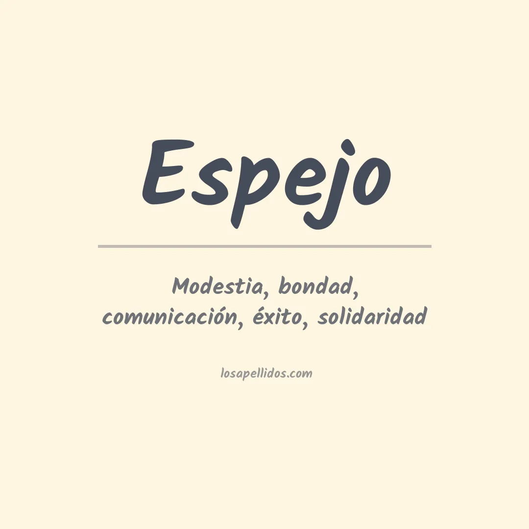Apellido Espejo
