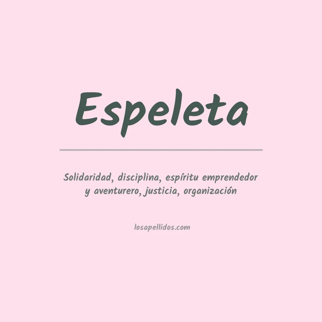 Apellido Espeleta