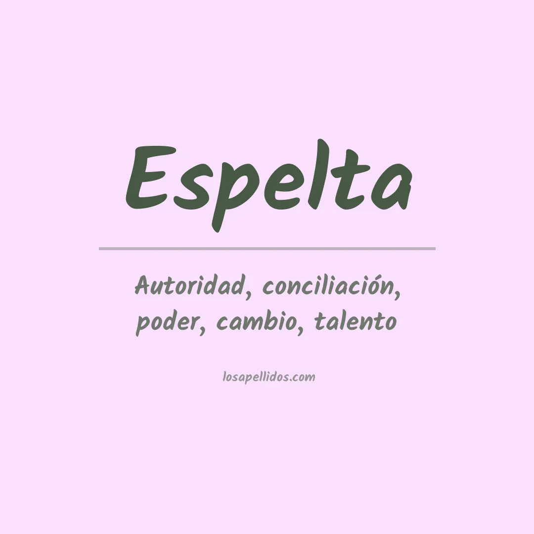 Apellido Espelta