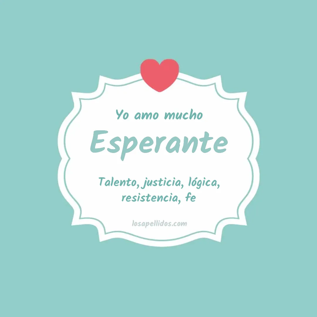 Yo amo mucho Esperante