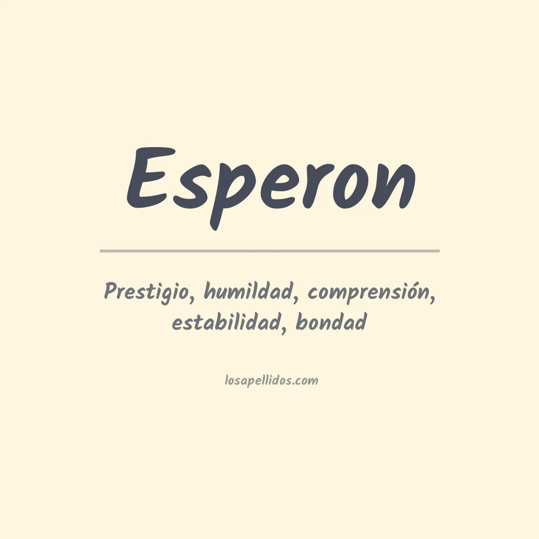 Apellido Esperón