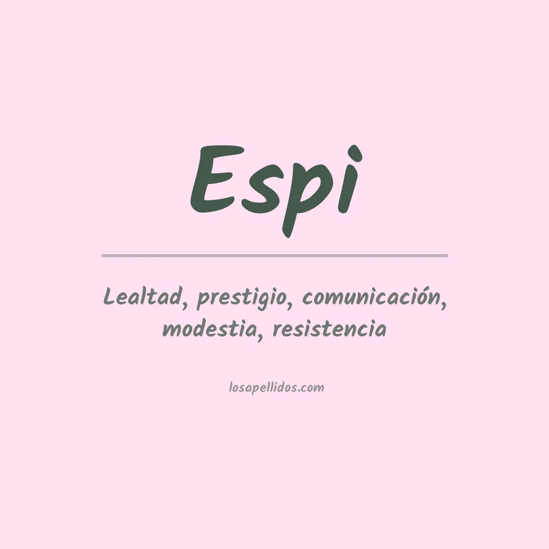 Apellido Espi