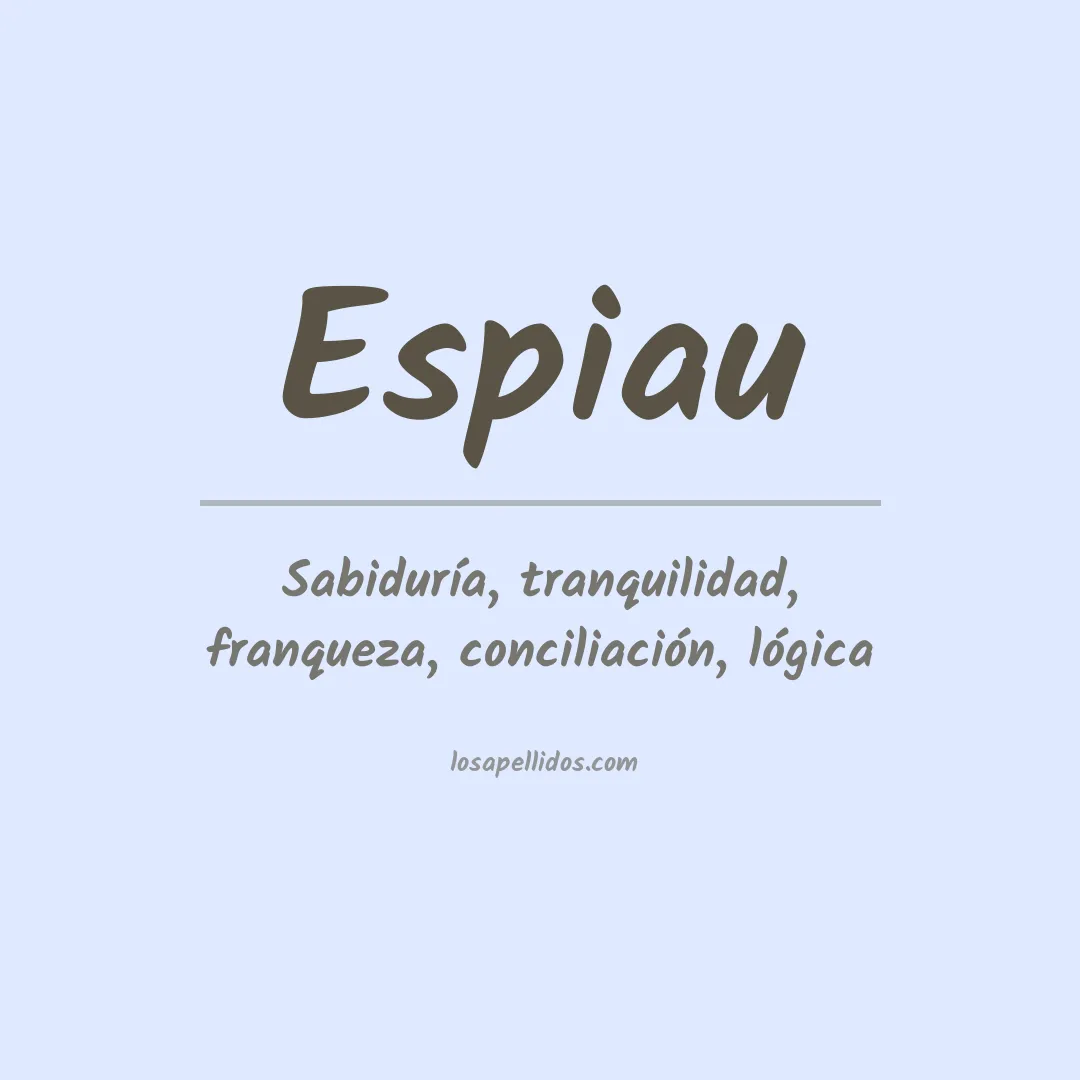 Apellido Espiau