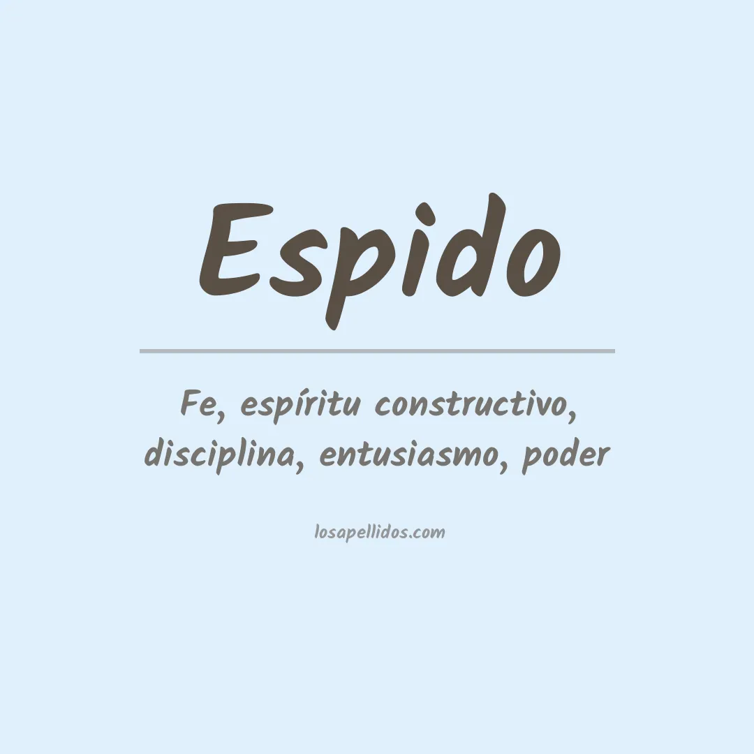Significado del Apellido Espido