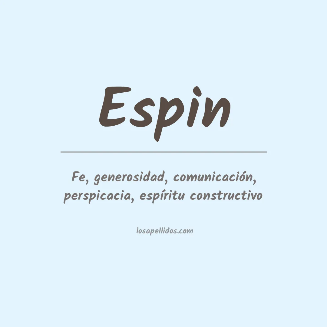 Apellido Espín