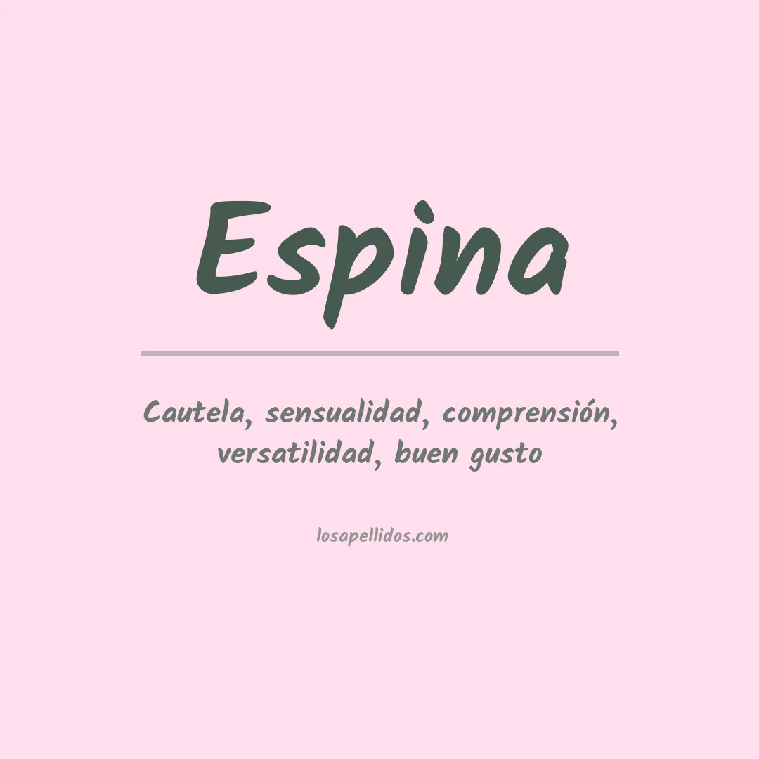 Apellido Espina