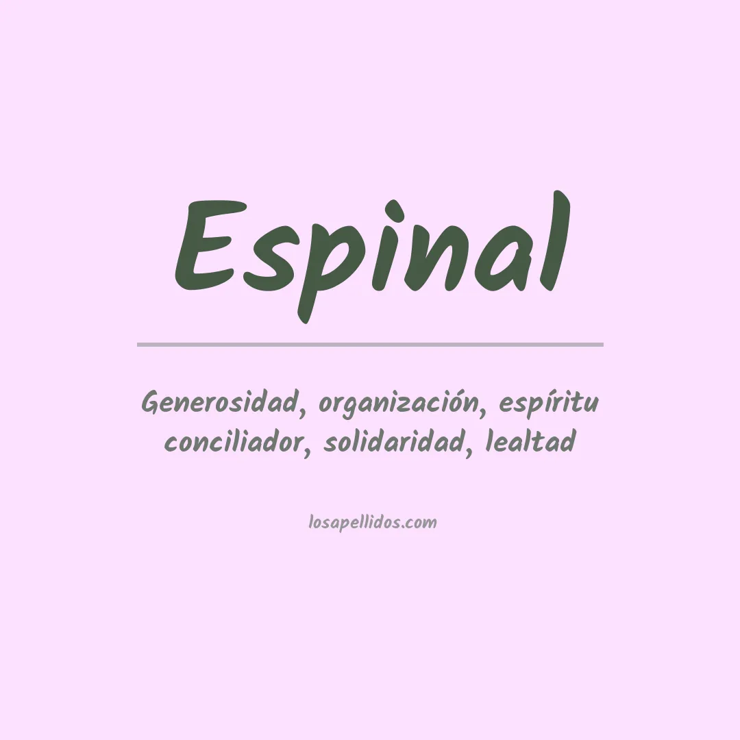 Apellido Espinal