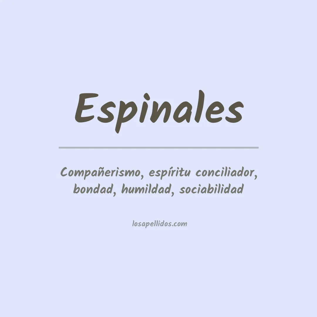 Apellido Espinales