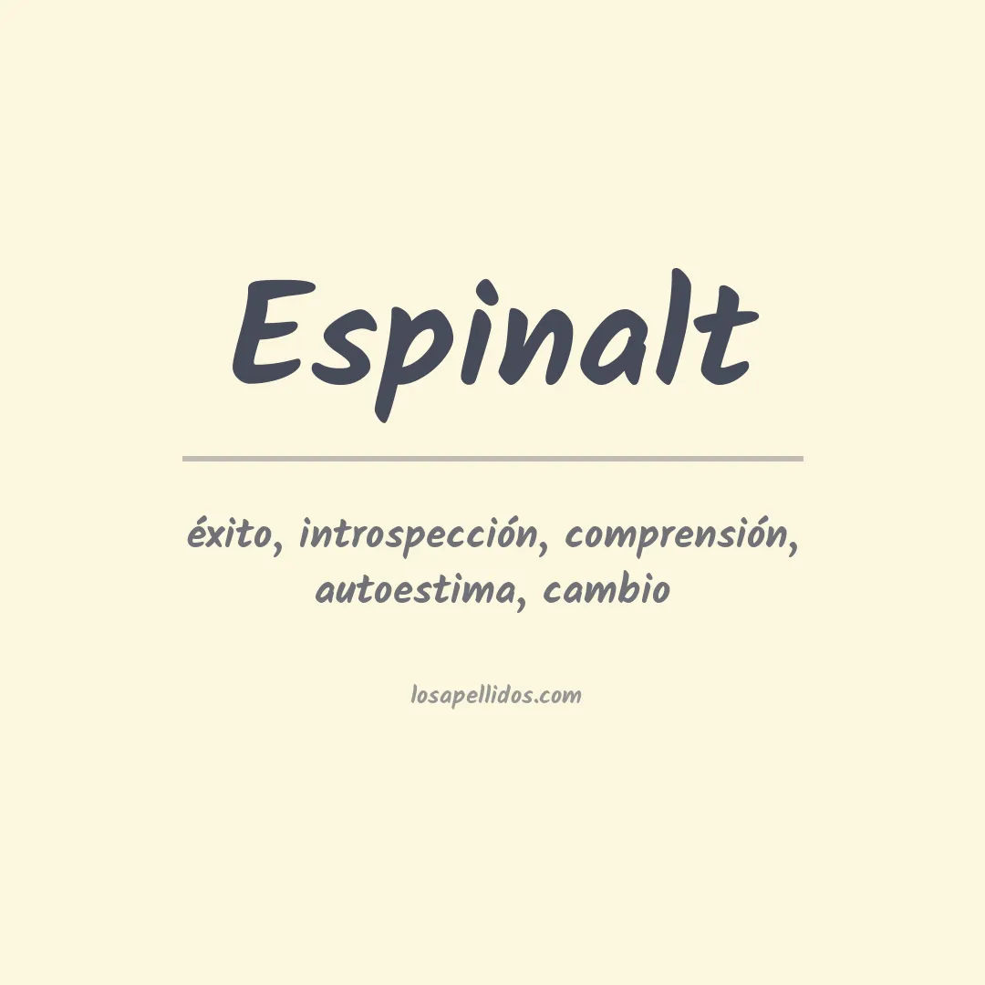 Apellido Espinalt